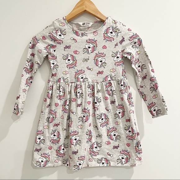 H&M Unicorn Long Sleeves Dress - Picture 7 of 7